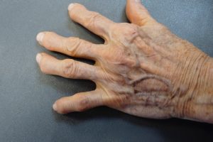 An older human hand